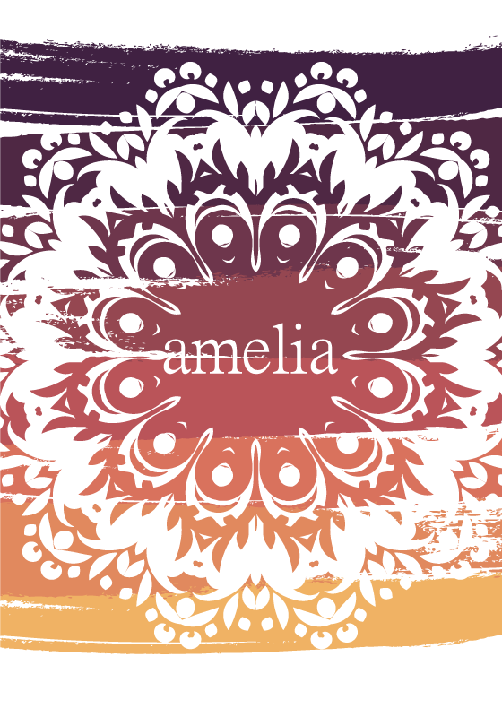 Mandala Name customisable poster - TenStickers