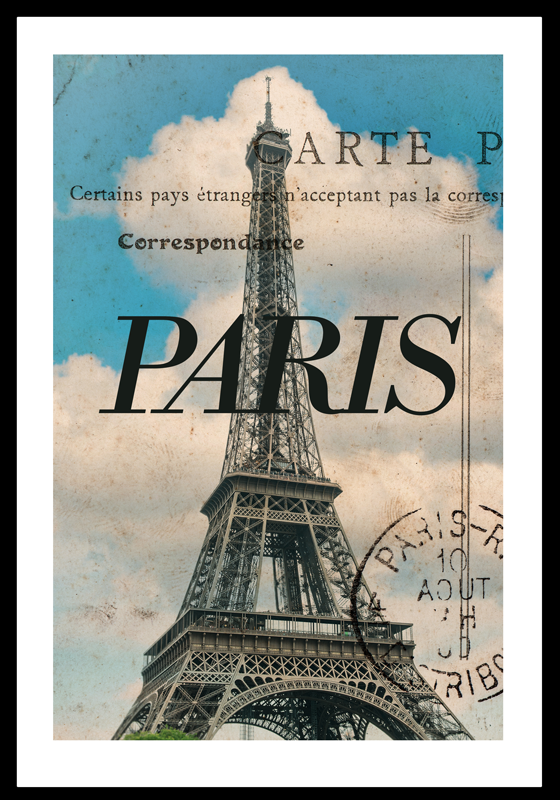 Paris postcardBonjour! I'm writing from Paris, the City of Lights - TenStickers