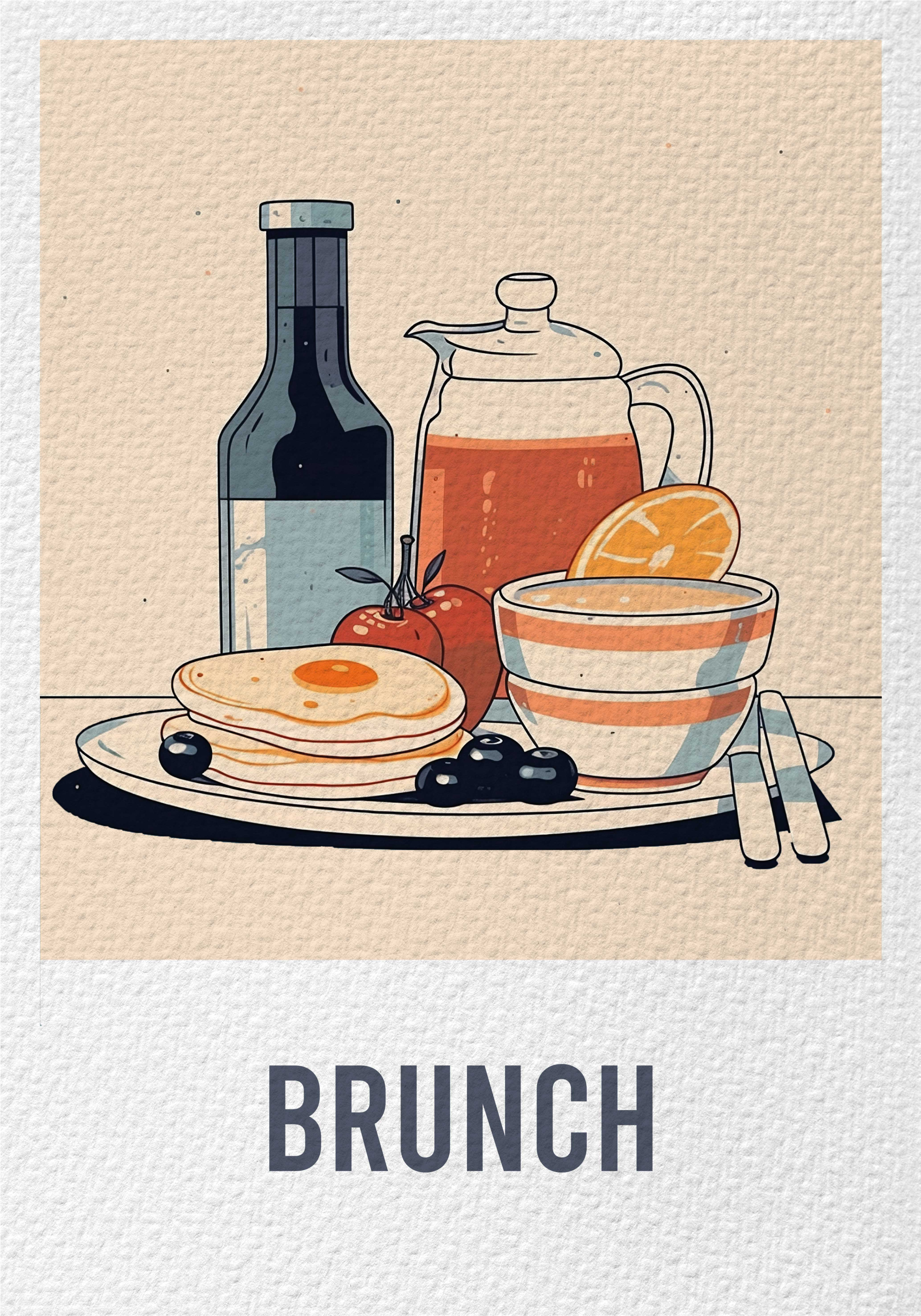 brunch poster - TenStickers
