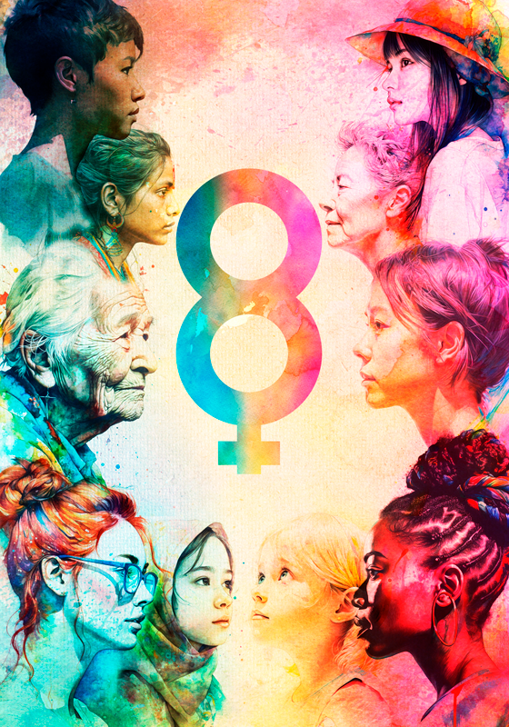women's day poster - TenStickers