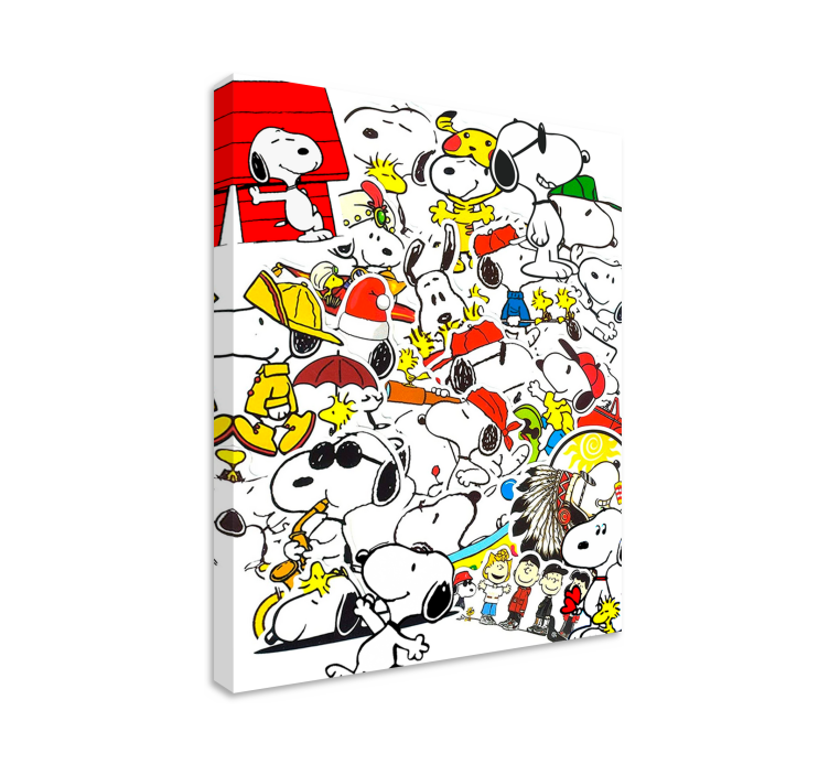 Snoopy Character nursery canvas - TenStickers