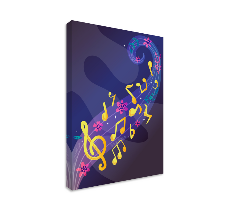 notas musicales Music canvas art - TenStickers