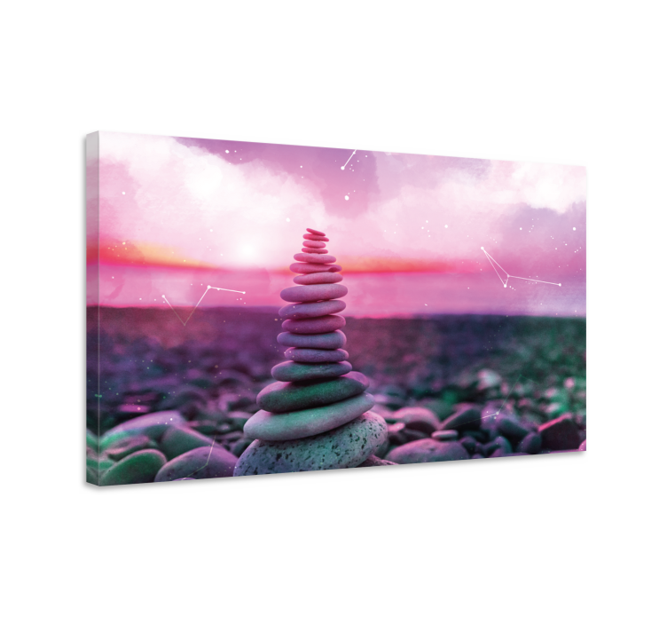 Zen stones  canvas art print - TenStickers