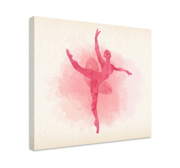 Dancer canvas graceful ballerina pose - TenStickers