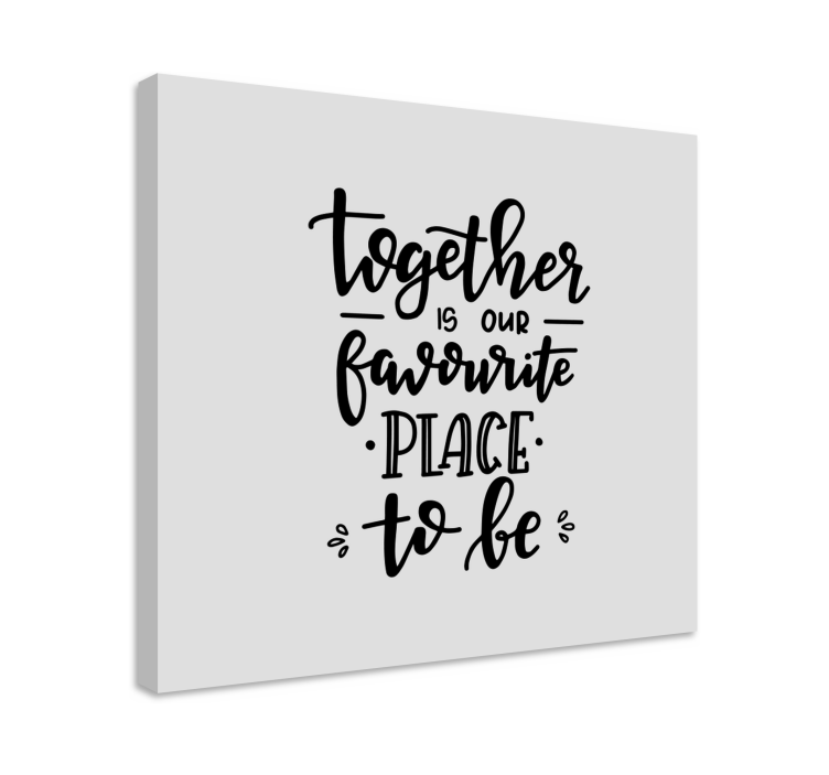 Together motivational canvas art - TenStickers