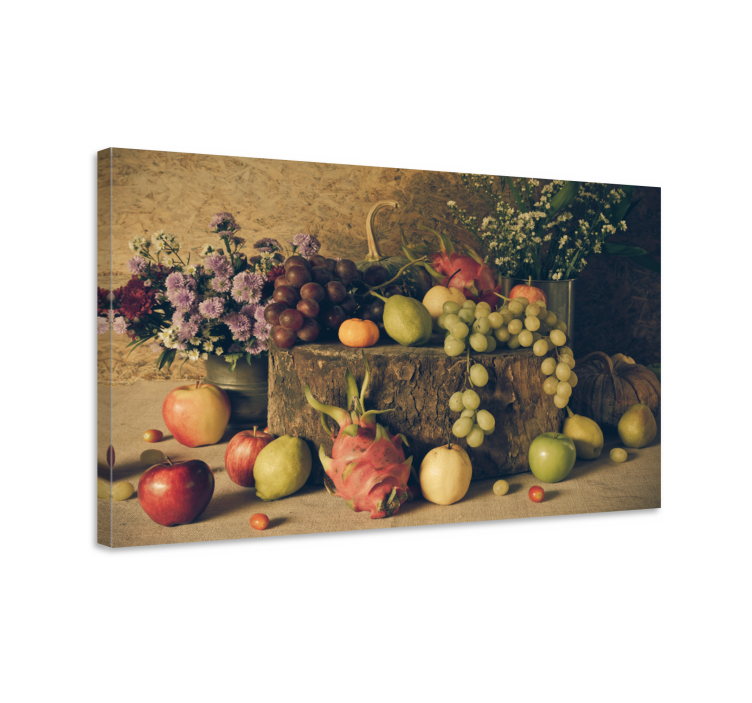 Fruit canvas wall art fruit still life - TenStickers