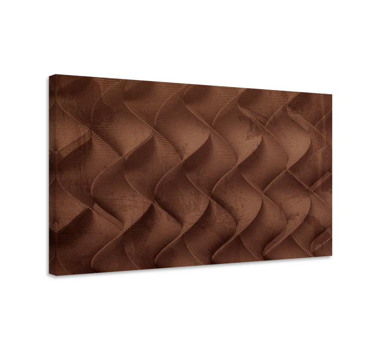 Fruit canvas wall art textured brown waves - TenStickers
