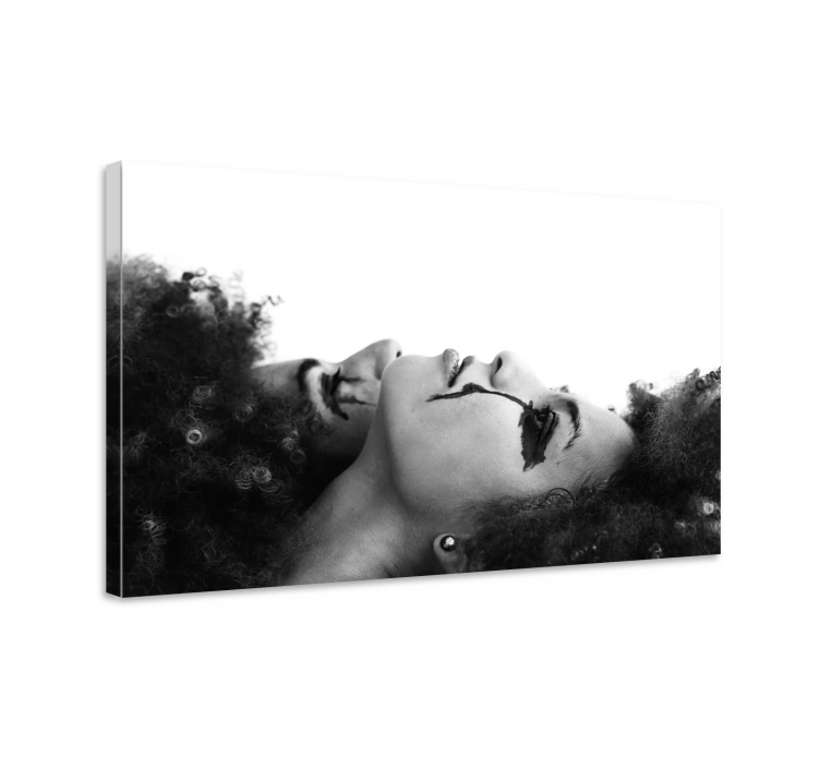 People canvas dual faces reflection - TenStickers