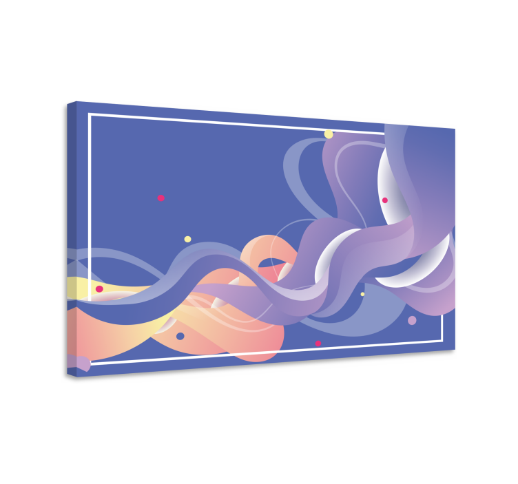 Modern waves gradient  canvas art prints - TenStickers
