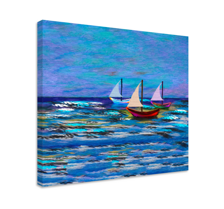 Regatta Abstract Nautical canvas print - TenStickers
