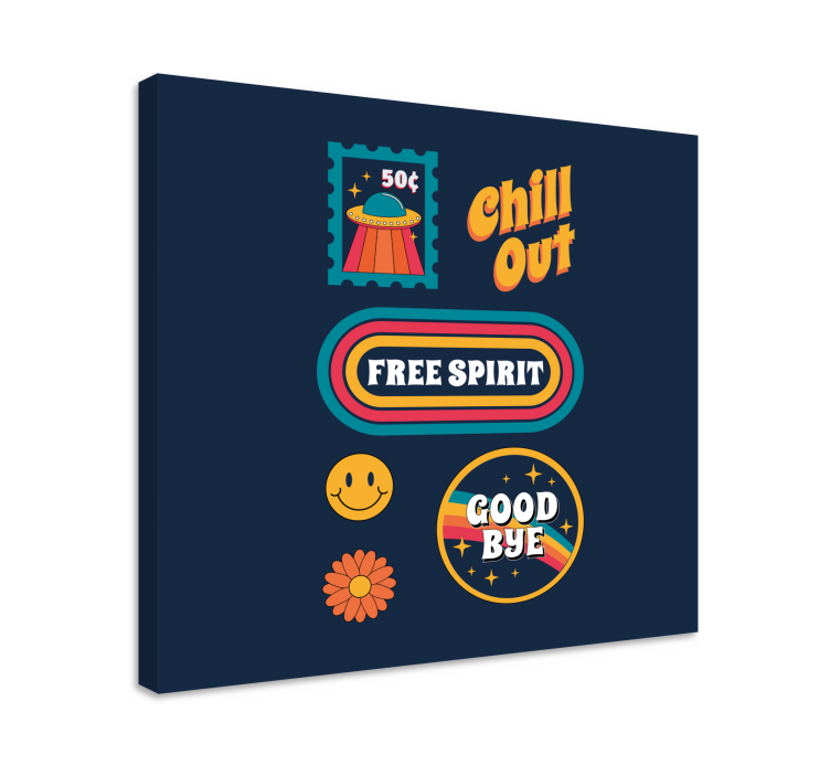 70's fun and chill canvas art prints - TenStickers