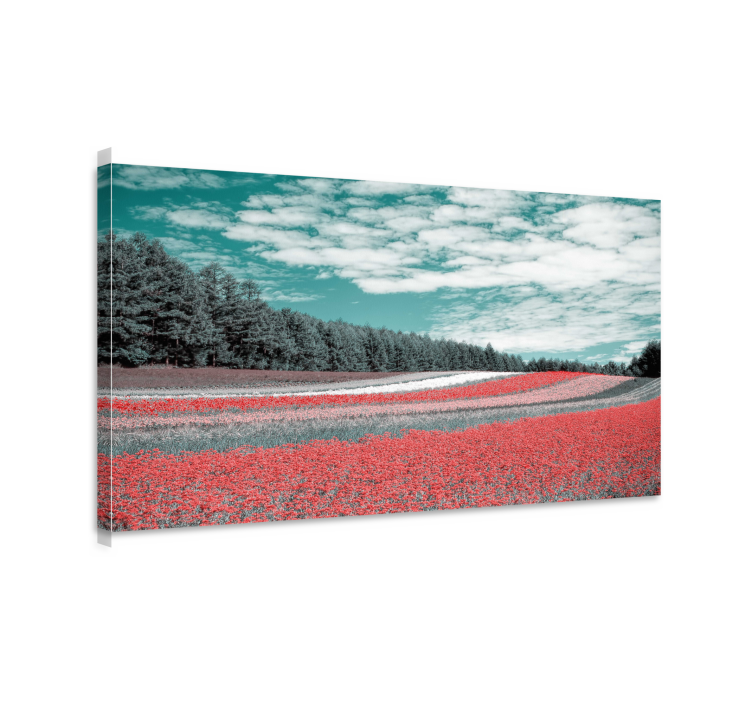 Different kind of flower field flower canvas - TenStickers