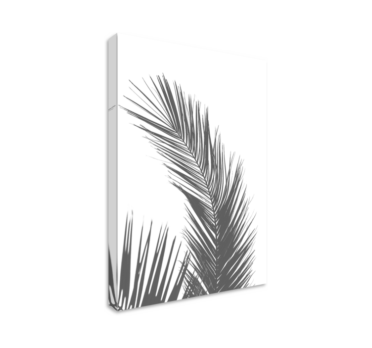 Grey palm tree nordic art prints - TenStickers