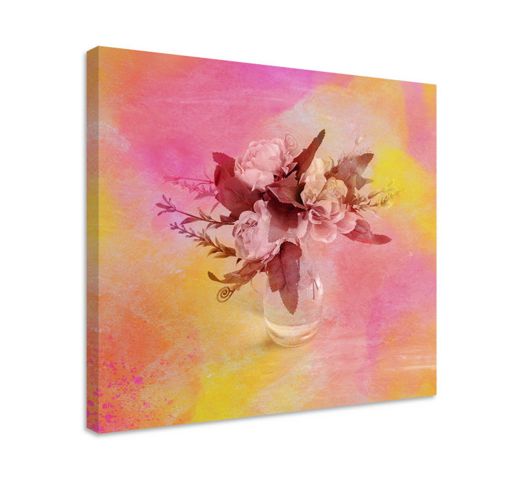 Romantic Floral Arrangement Flowers  canvas - TenStickers