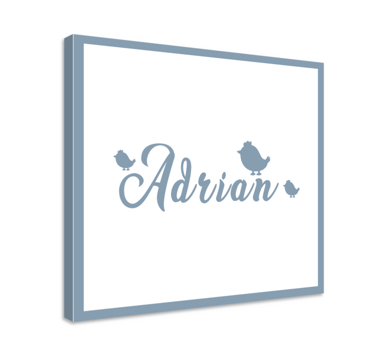 Abc canvas wall art personalized name artwork - TenStickers