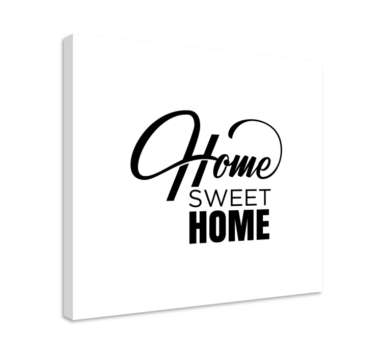 Comfortable home quote canvas - TenStickers