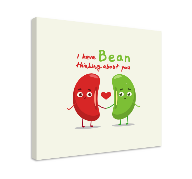 Funny quote with Beans quote canvas wall art - TenStickers