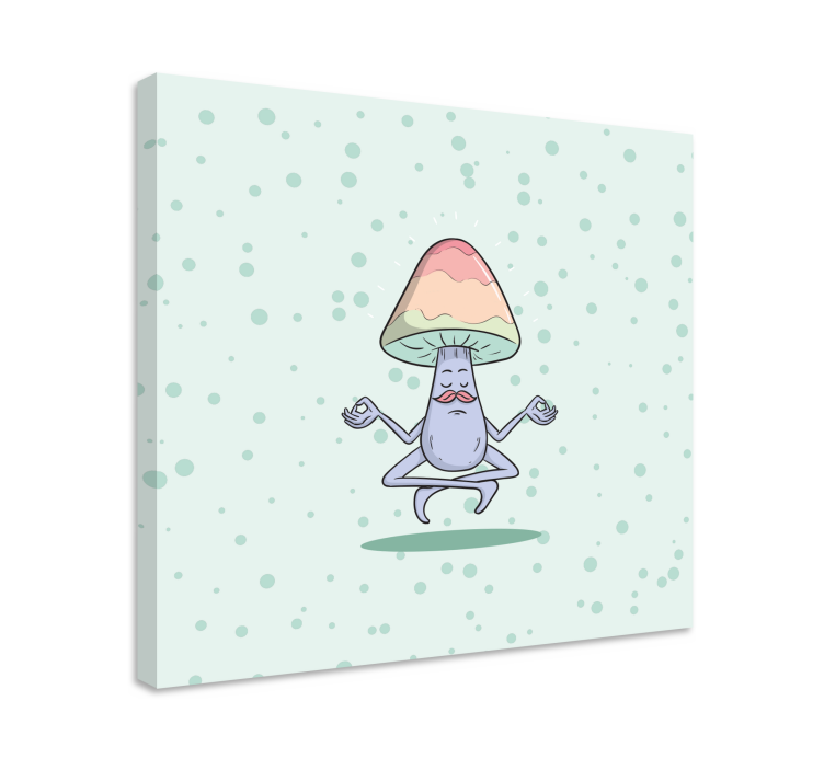 Mushroom cartoon character Kitchen wall print - TenStickers