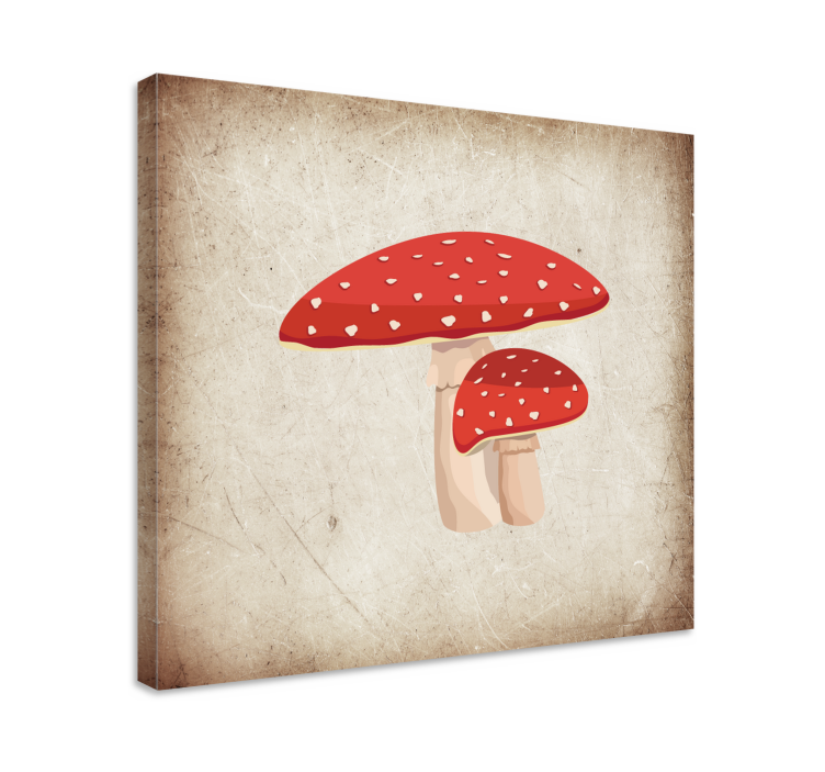 Amanita mushroom illustration Kitchen print - TenStickers