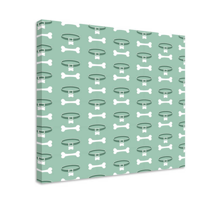 Dog wall art bone and collar design - TenStickers