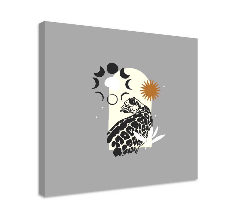 Elephant wallart jaguar and celestial elements - TenStickers