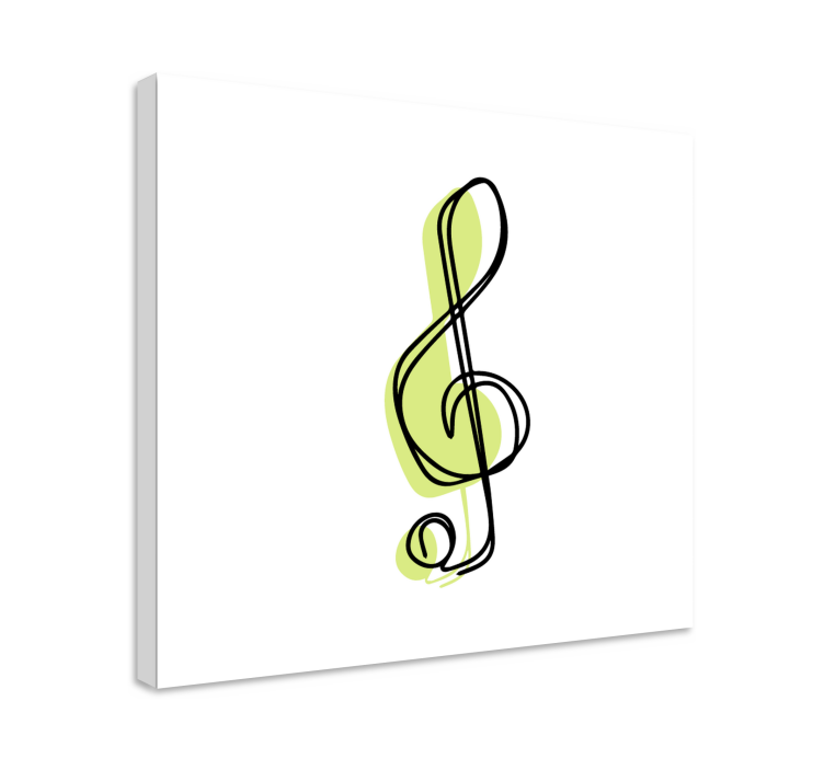 Minimalist music note design Music canvas art - TenStickers