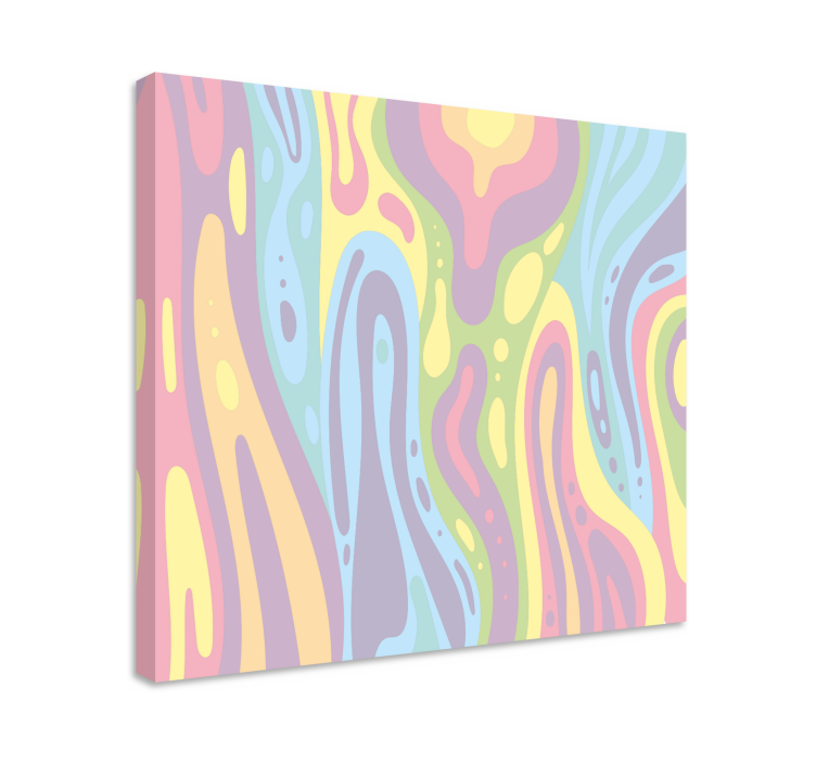 Colourful lava lamp effect modern canvas - TenStickers