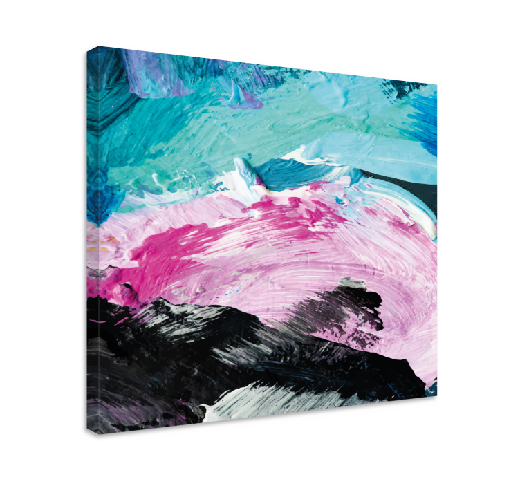 Abstract wall art 1 vibrant color swirls - TenStickers