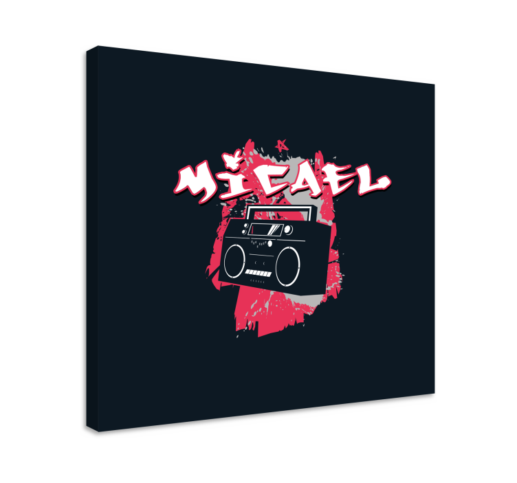 Modern canvas art urban sound atmosphere - TenStickers