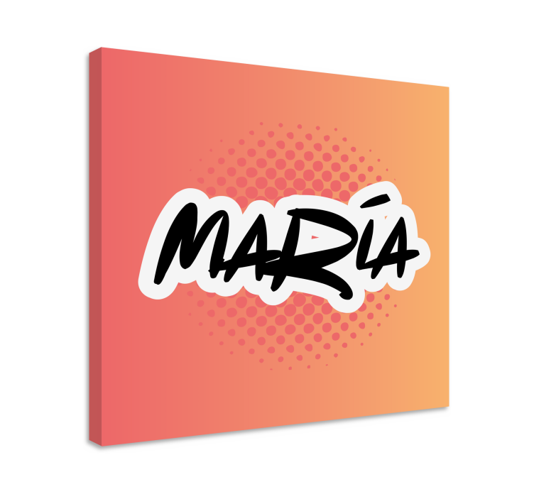 Colour gradient graffiti name canvas - TenStickers