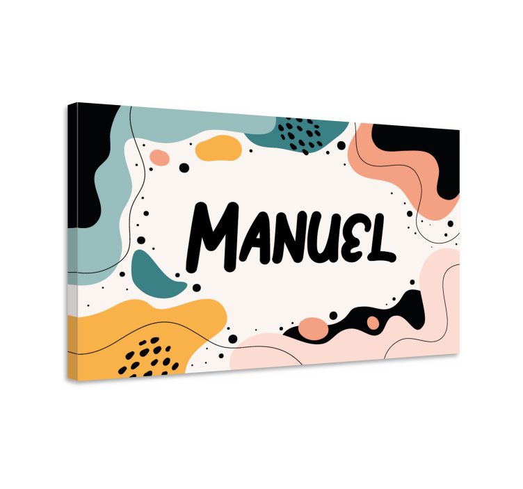 Custom canvas print fun name design - TenStickers