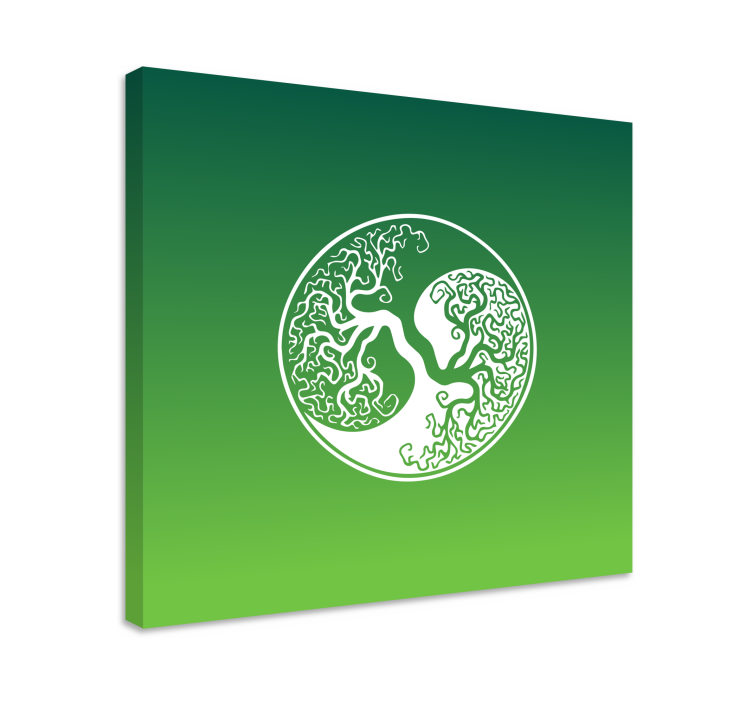 Original Yin Yang Tree of life wall canvas - TenStickers