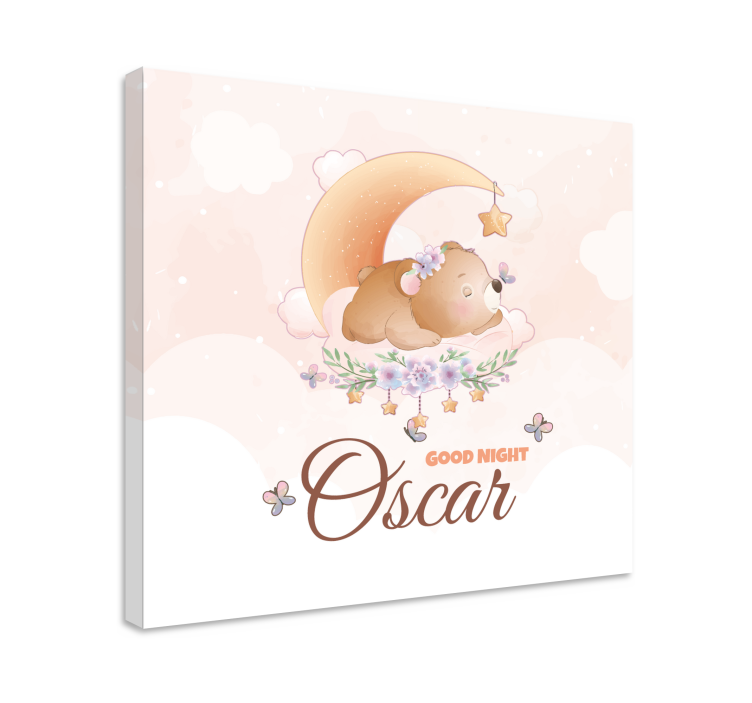Cocktail canvas sweet dreams bear - TenStickers
