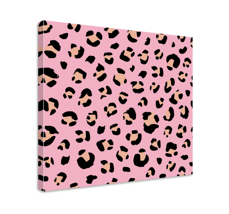 Black and pink leopard bedroom wall prints - TenStickers