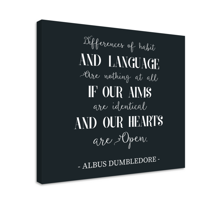Dumbledore Love Quote quote canvas - TenStickers