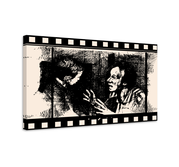 Retro canvas conversations on film - TenStickers