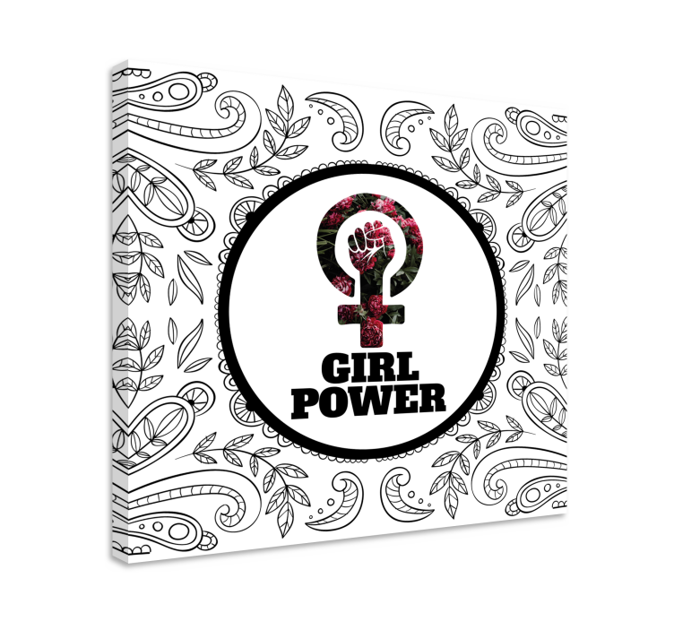 Quote canvas empowering women symbol - TenStickers