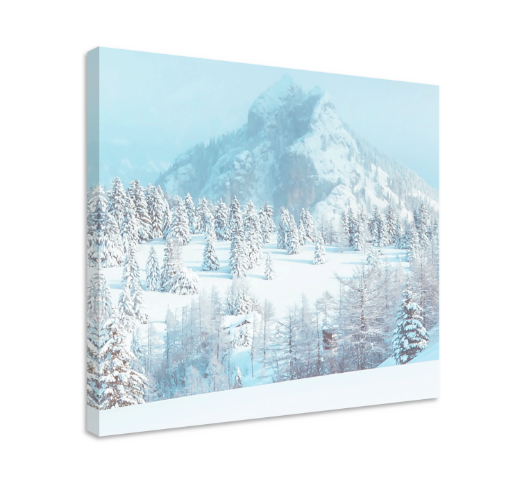 Winter aesthetic photography landscape canvas - TenStickers