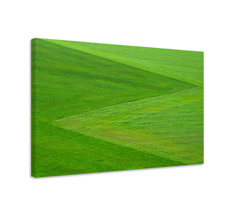 Landscape canvas lush green terrain art print - TenStickers