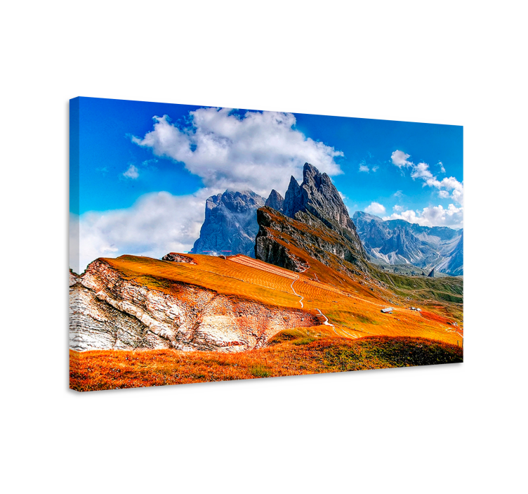 Majestic mountain range landscape canvas - TenStickers