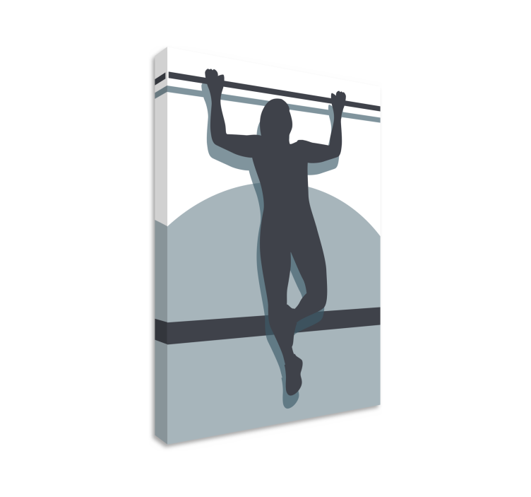 Sports canvas art athletic strength pose - TenStickers