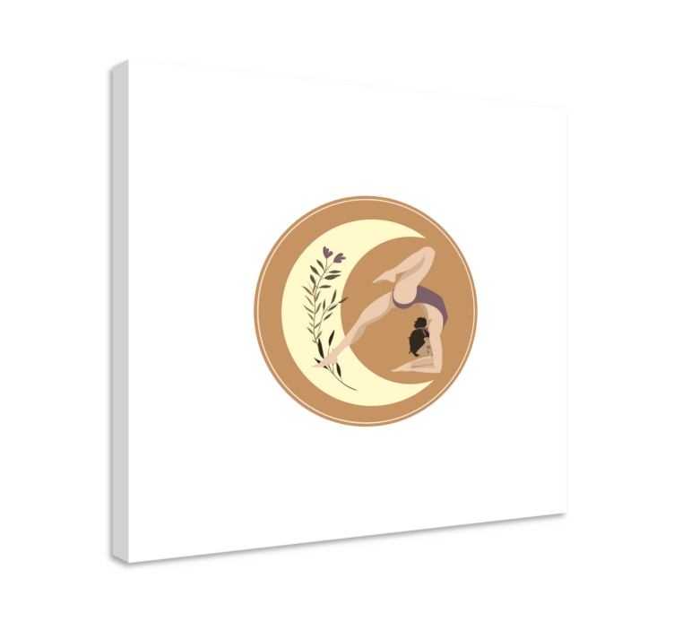 Nursery canvas yoga pose calmness - TenStickers