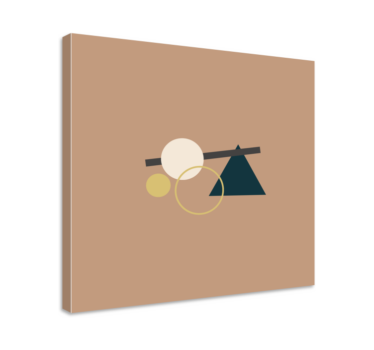 Geometric canvas with harmonious shapes - TenStickers