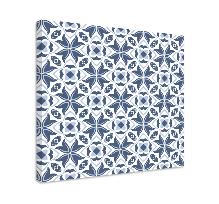 Ornamental canvas print stylish floral design - TenStickers