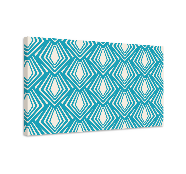 Geometric canvas geometric diamond pattern - TenStickers