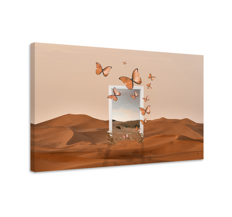 surreal desert landscape canvas art prints - TenStickers