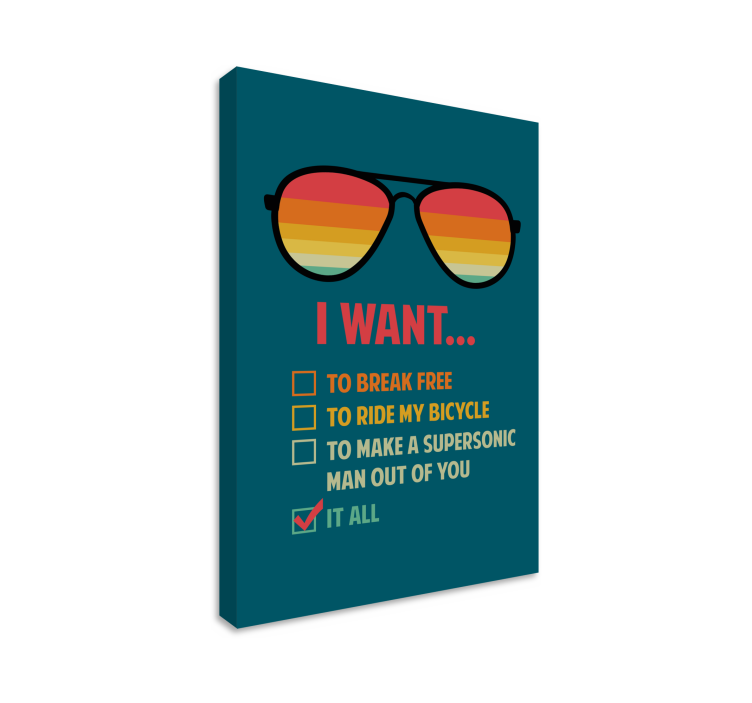 I want motivation quote canvas - TenStickers