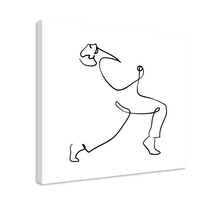 "Mercury" line art Music canvas - TenStickers