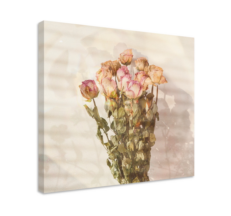 Cottagecore wild flowers landscape canvas - TenStickers