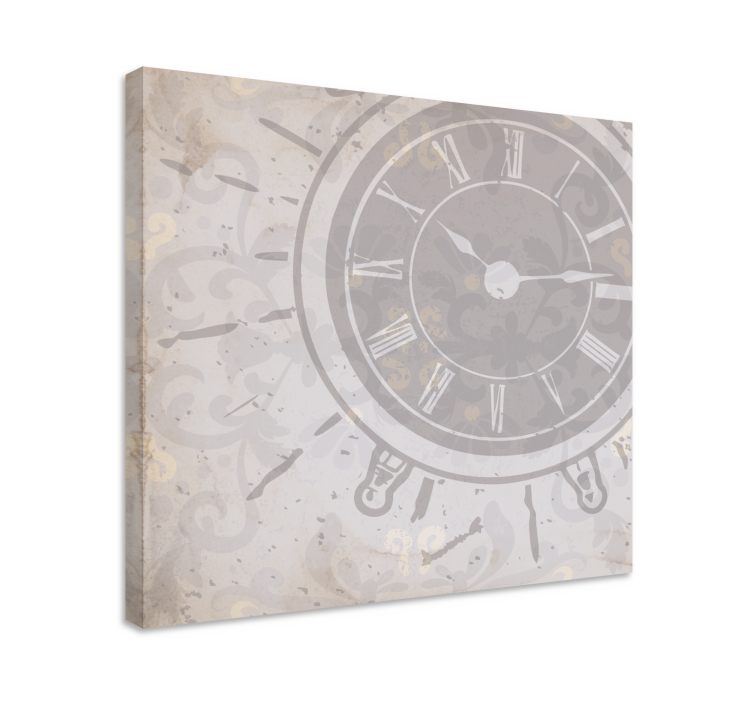 Elegant Clock Design abstract wall art  1 - TenStickers